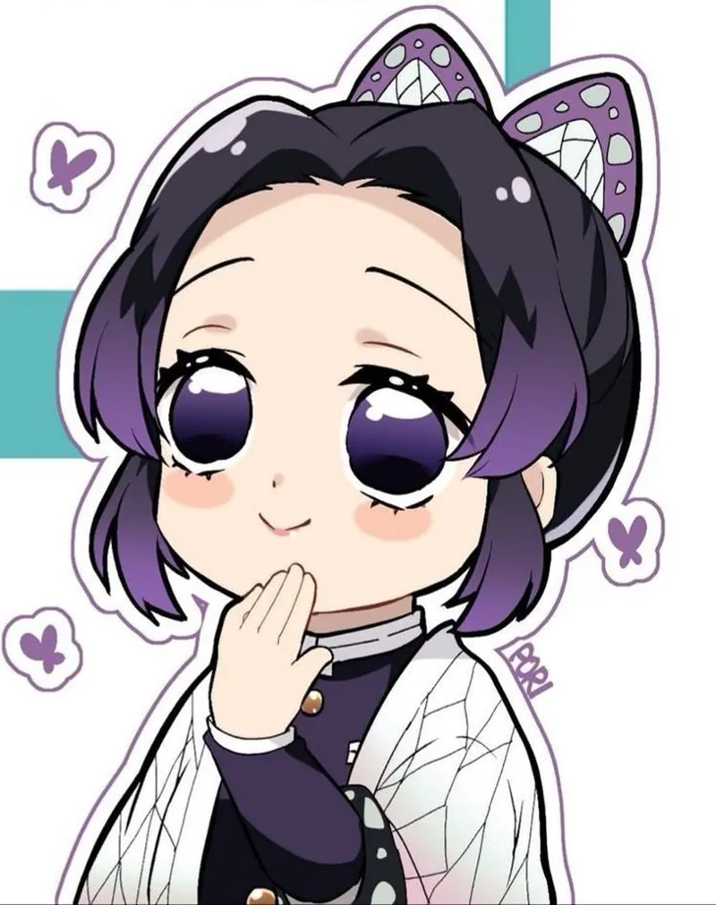  Ngắm bộ sưu tập shinobu chibi cute khiến fan tan chảy