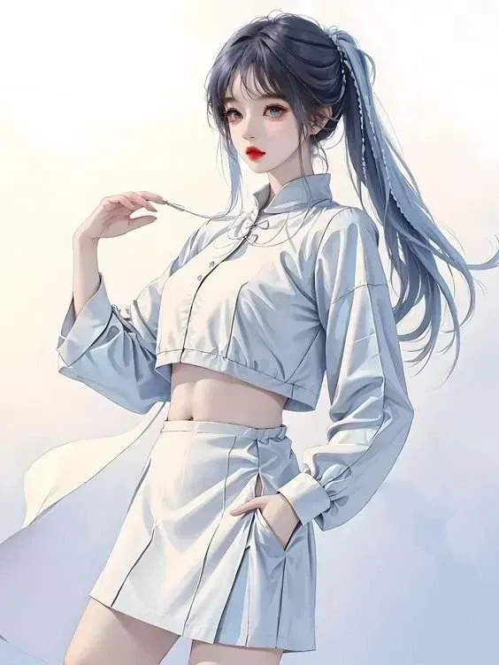 Ảnh 3D nhân vật nữ fantasy và thế giới kỳ ảo đầy màu sắc