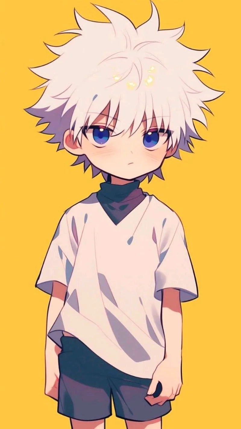 Chọn ngay Killua chibi cute để làm hình nền cực xịn