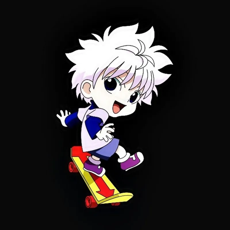 Fan không thể bỏ qua anime Killua chibi đầy màu sắc