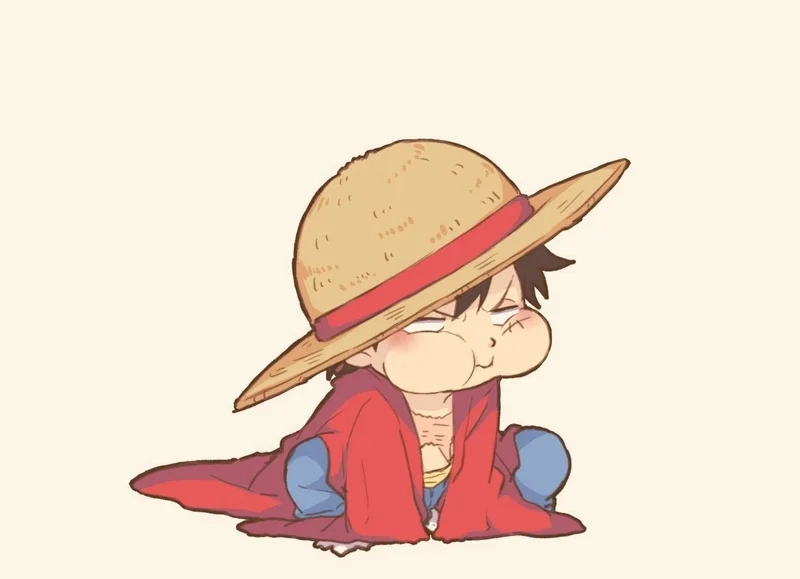 Ngắm nhìn hình luffy chibi cute siêu đáng yêu