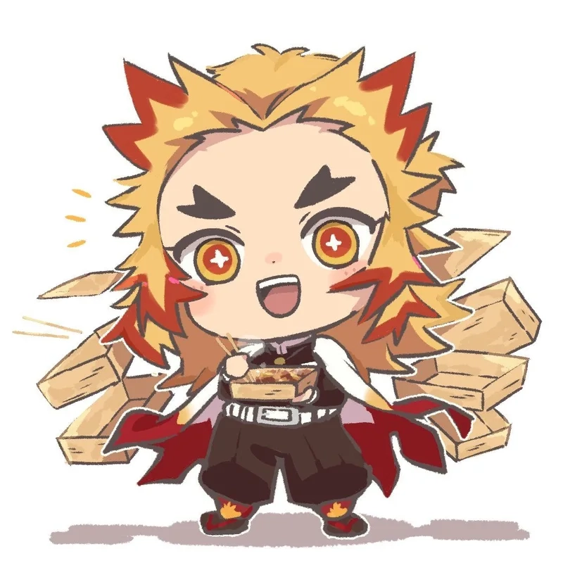 Tải ngay hình rengoku chibi cực chất cho fan Demon Slayer