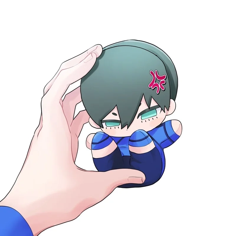 Hình ảnh itoshi rin chibi độc đáo cho fan yêu thích bóng đá anime