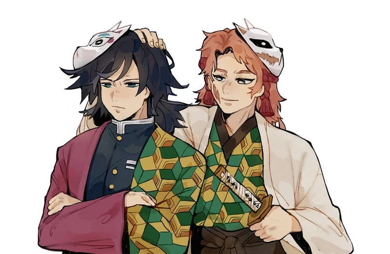 Tình bạn đặc biệt giyuu x sabito khiến fan mê mẩn