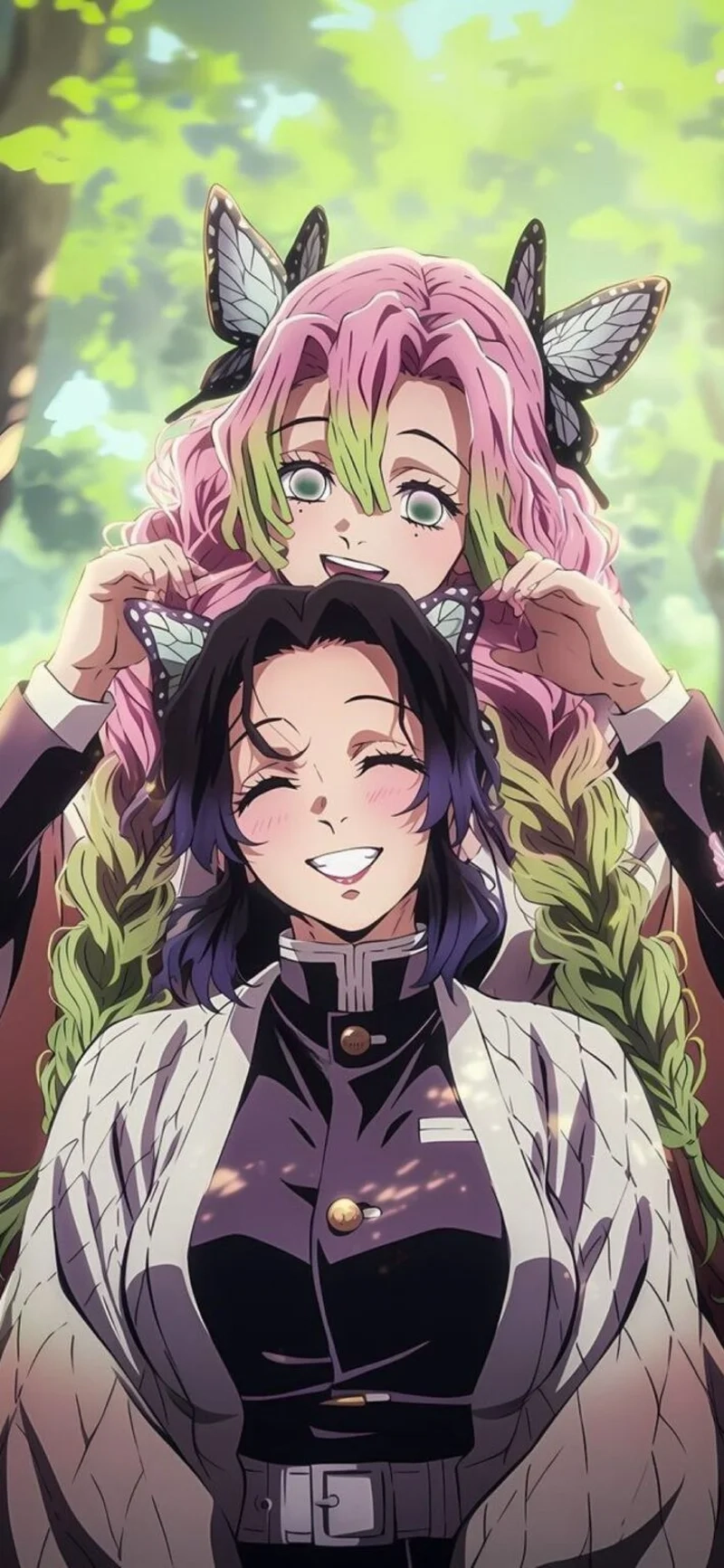 Khoảnh khắc ngọt ngào shinobu mitsuri khiến tim rung động