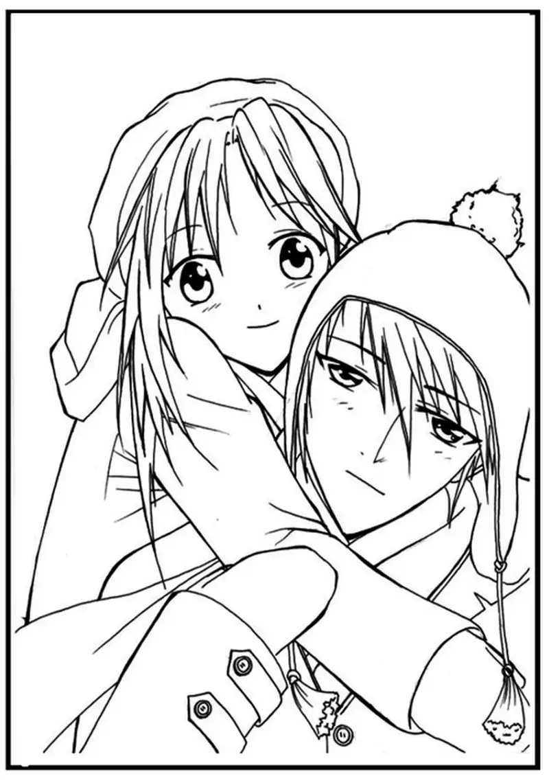 Tranh tô màu anime cute đáng yêu cho mọi fan anime