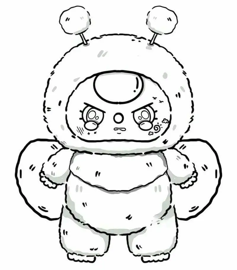 Tranh tô màu baby three v3 với hình ảnh ngộ nghĩnh và sinh động