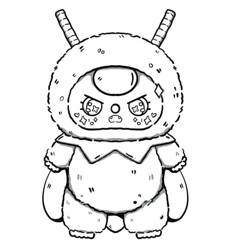 Bé yêu thích tranh tô màu baby three thỏ thị trấn đáng yêu