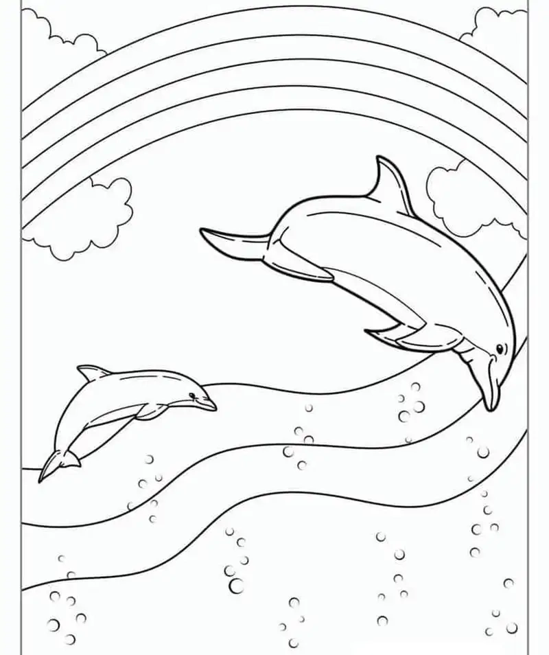 Học cách tô màu con cá heo sáng tạo và dễ thực hiện