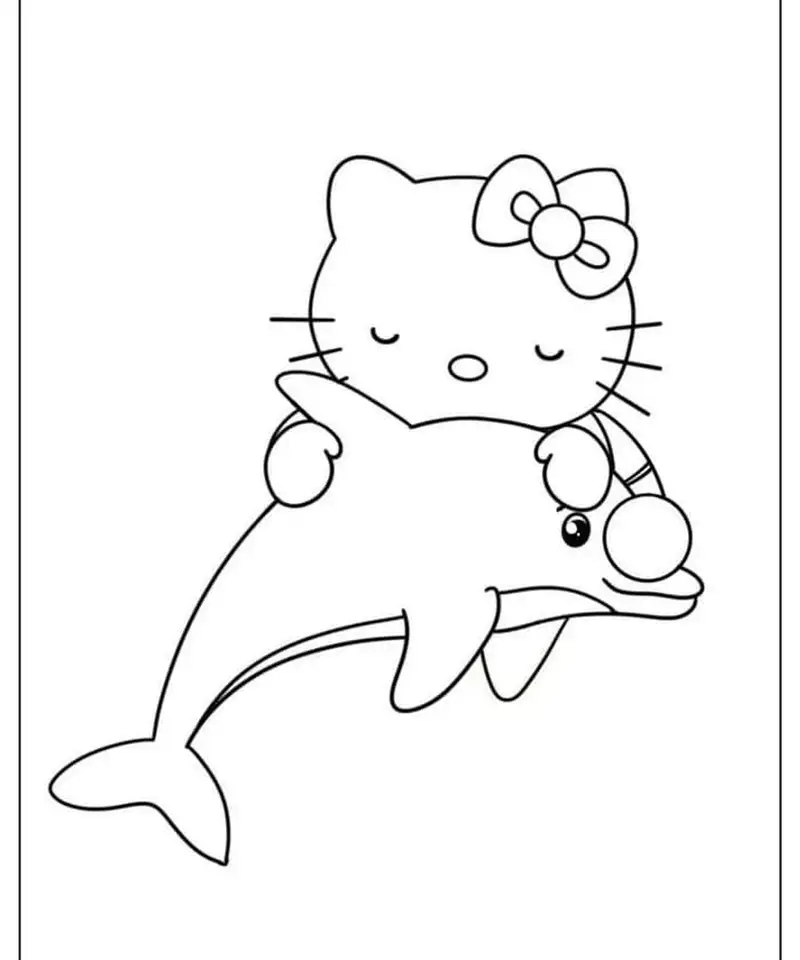 Hướng dẫn con cá heo tô màu đơn giản và dễ thương cho bé