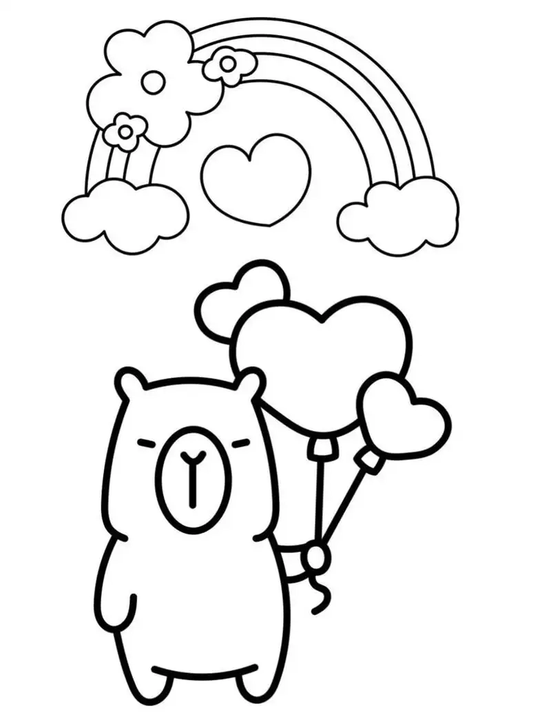 Tranh tô màu capybara là như thế nào