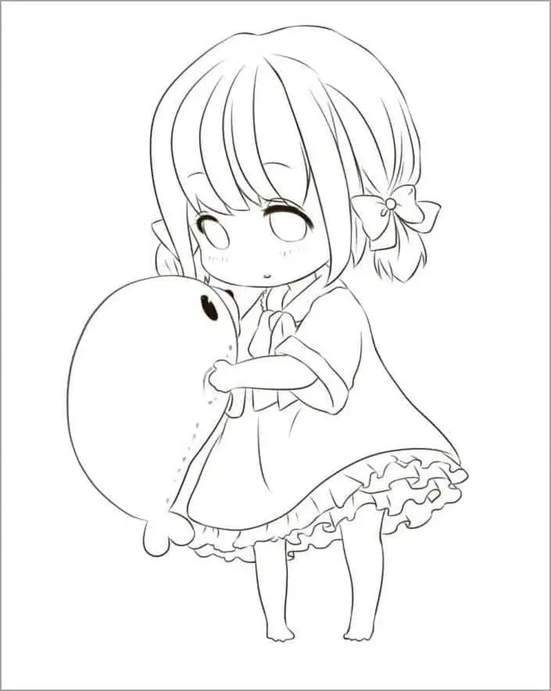 Chiêm ngưỡng nét tranh tô màu chibi cute tinh tế và sinh động