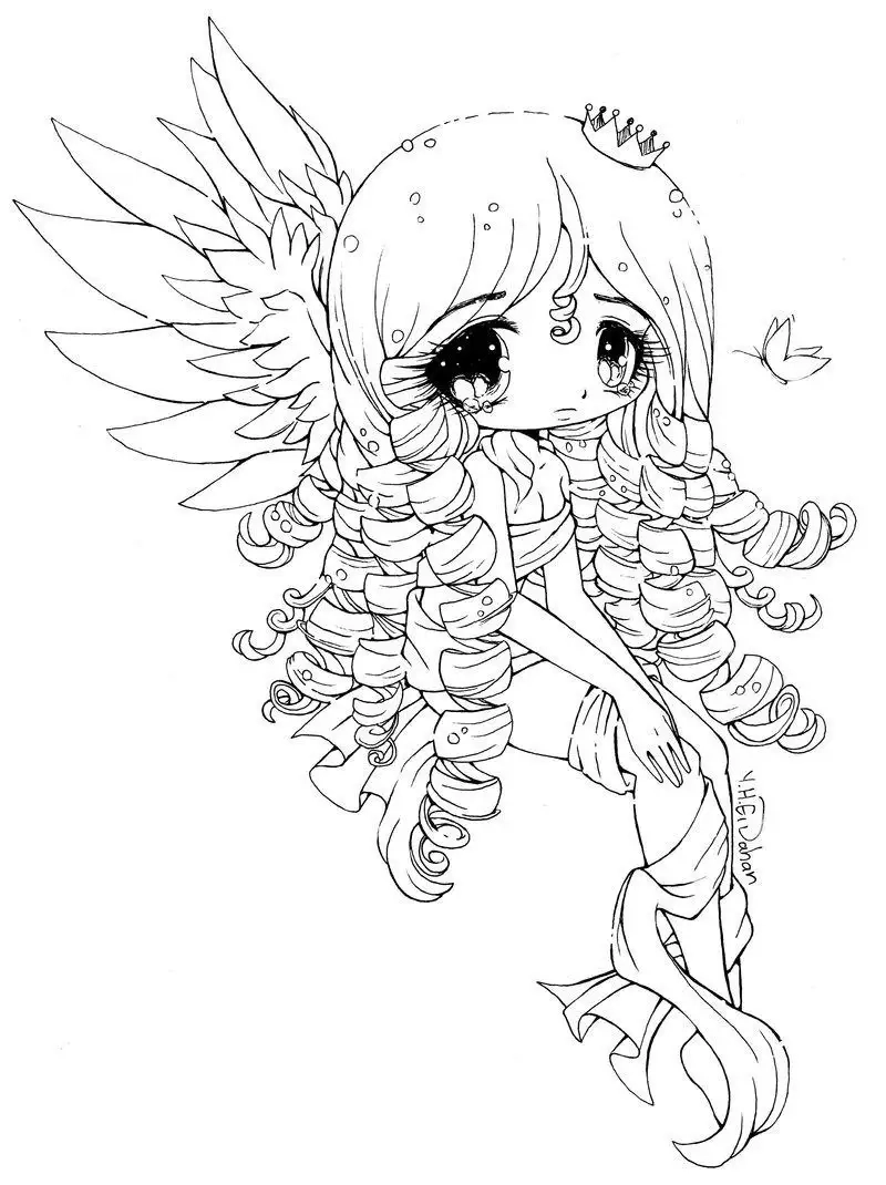 Tạo sticker dễ thương với sticker cute tranh tô màu chibi cute