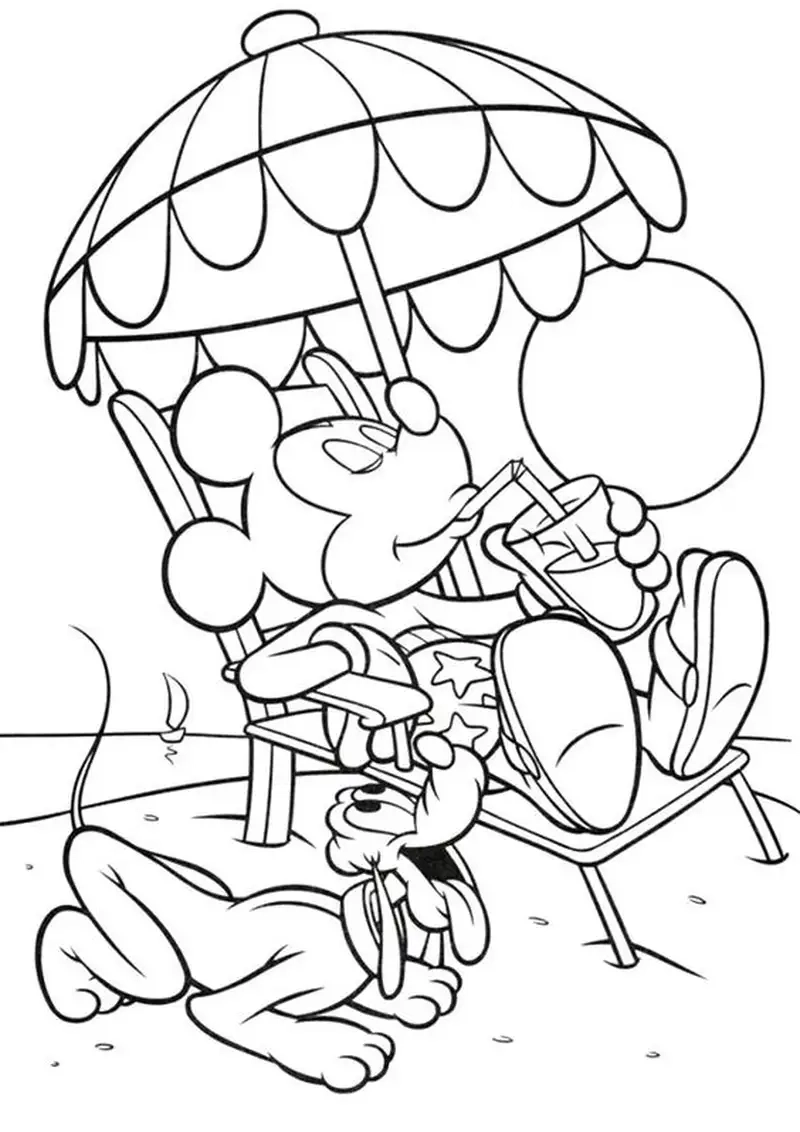 Tải tranh tô màu chuột mickey nhanh chóng cho bé thỏa thích