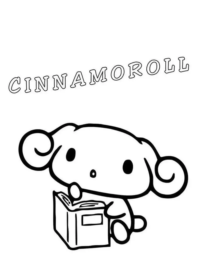 Thỏa sức sáng tạo với tranh tô màu cinnamoroll cute hấp dẫn