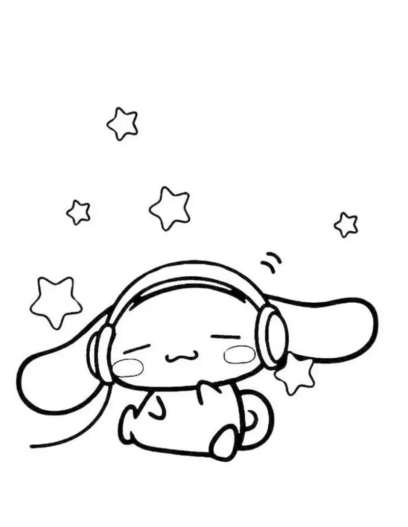 Vẽ và tô màu cùng drawing tranh tô màu cinnamoroll đầy màu sắc