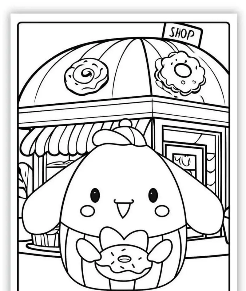 In ngay in tranh tô màu cinnamoroll để bé thoả sức sáng tạo