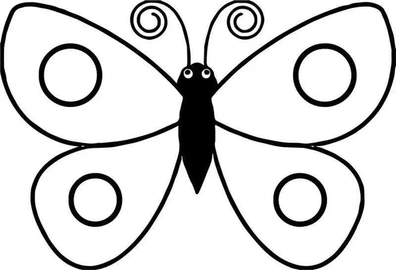 Tranh tô màu con bướm giúp bé sáng tạo màu sắc