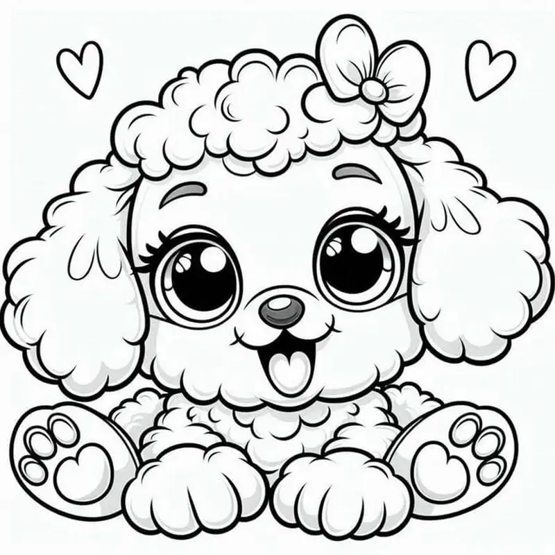 Bé vui học cùng tô màu tranh con chó đáng yêu
