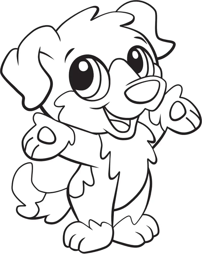 Rèn luyện sự khéo léo với bé tô màu con chó vui nhộn