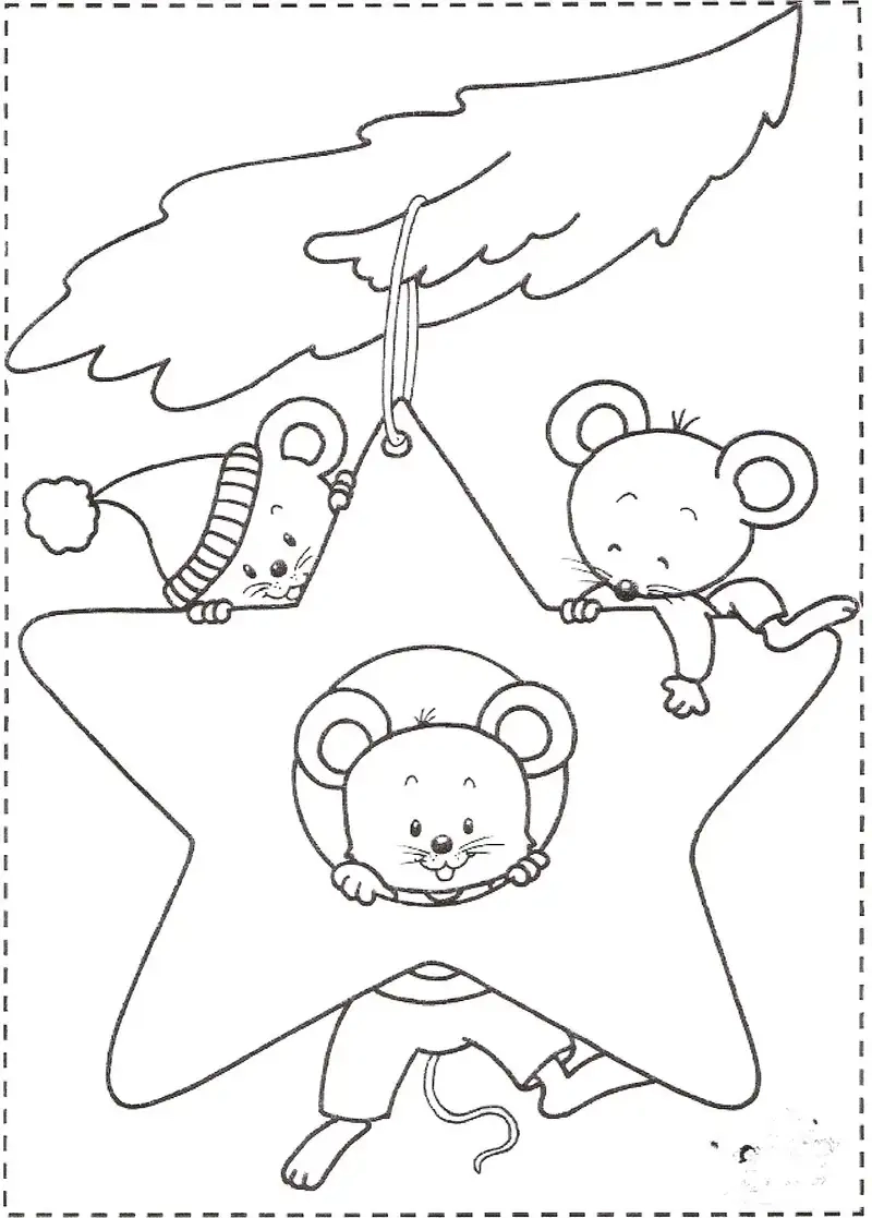 Bé thỏa sức sáng tạo với hình tô màu con chuột