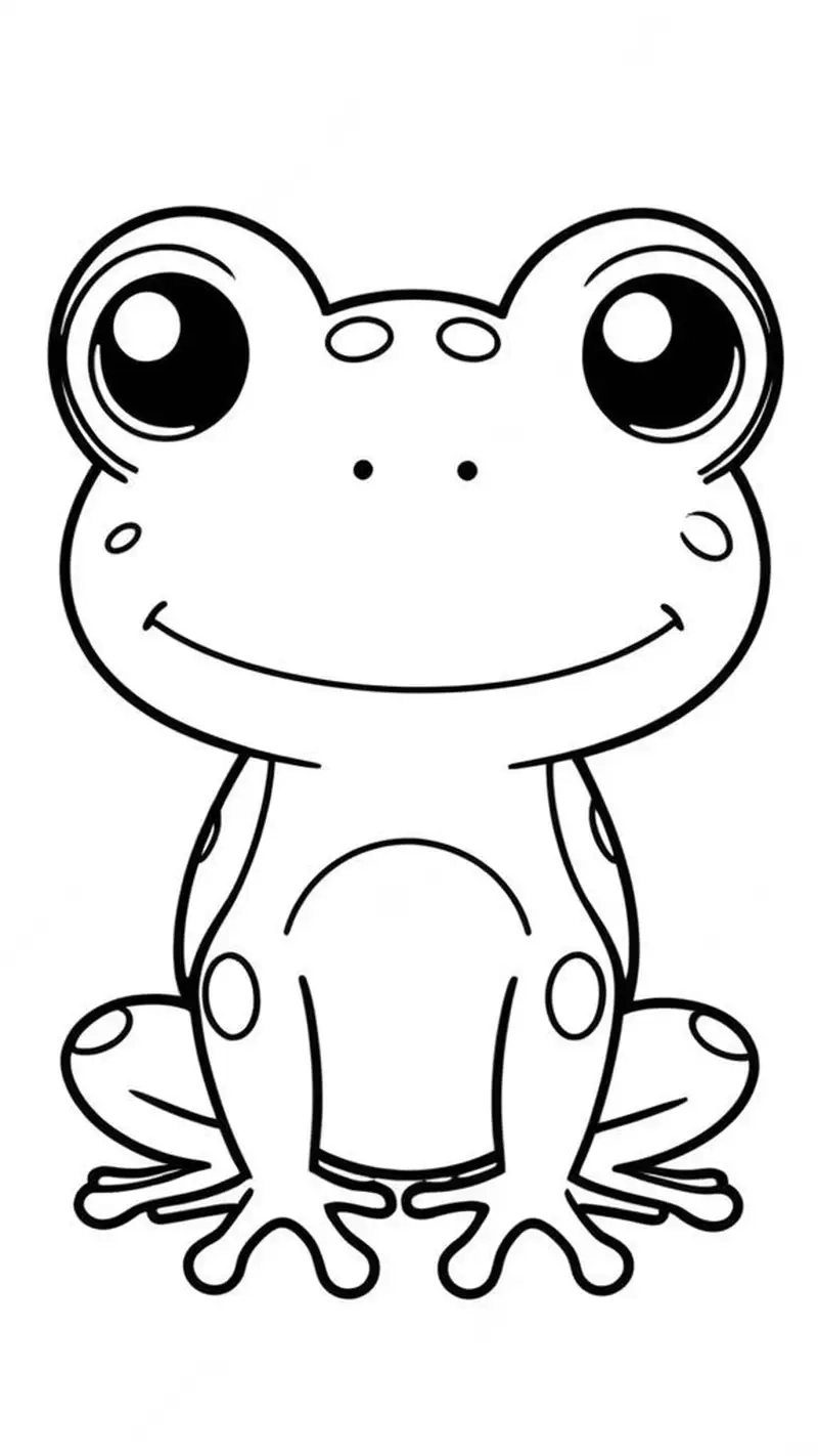 Tranh tô màu con ếch là như thế nào