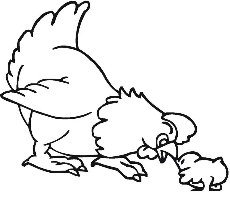 Bé thỏa sức sáng tạo với tô màu gà con dễ thương