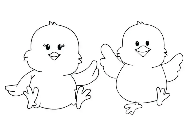 Khám phá niềm vui với tranh tô màu con gà con sinh động