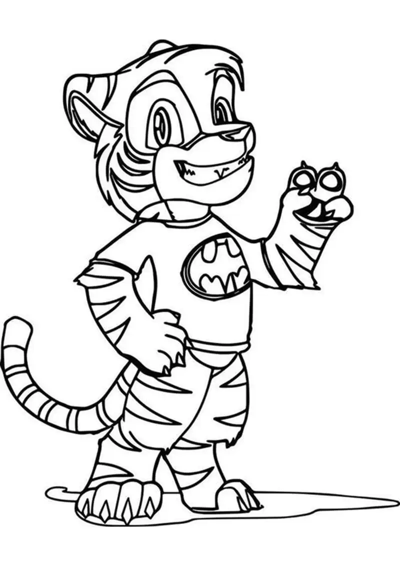 Khám phá nghệ thuật với tranh con hổ tô màu