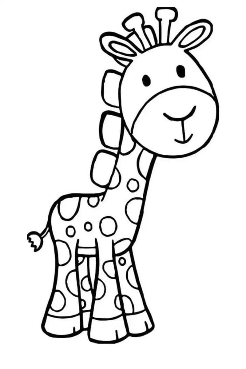 Giúp bé phát triển tư duy qua tô màu con hươu cao cổ