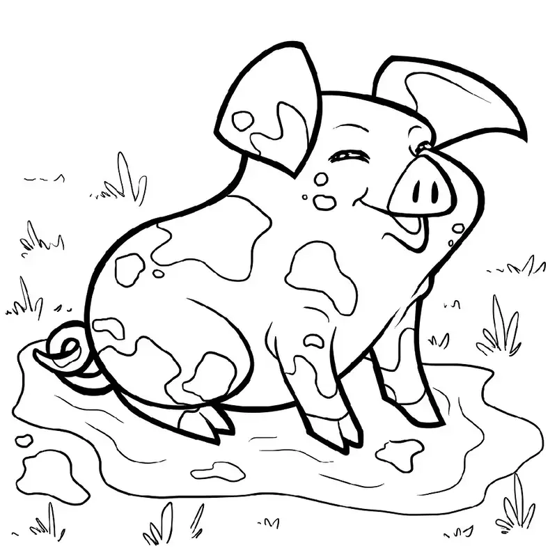 Thỏa sức sáng tạo với tranh con lợn ngộ nghĩnh