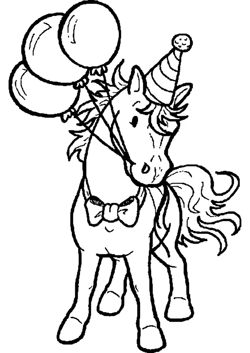 Bộ sưu tập tranh tô màu con ngựa dễ thương hấp dẫn