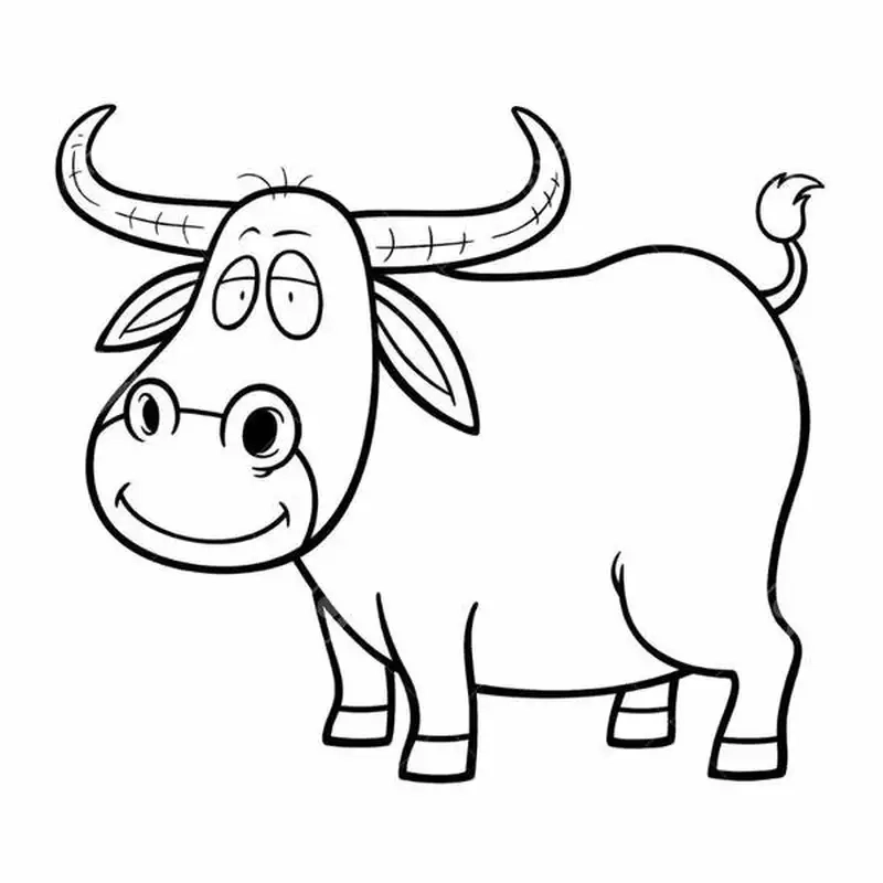 Khơi dậy sáng tạo với con trâu tô màu vui nhộn và dễ thương