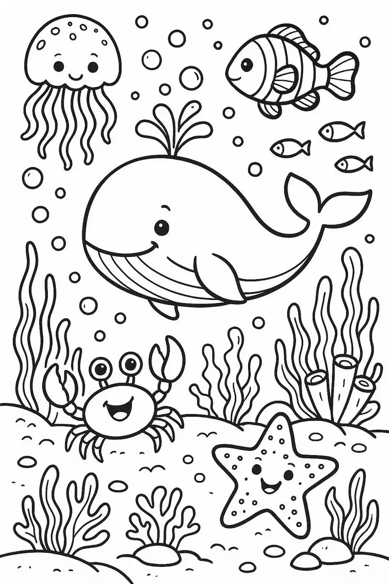 Bé học nhanh cùng tranh tô màu con vật cho bé 3 tuổi