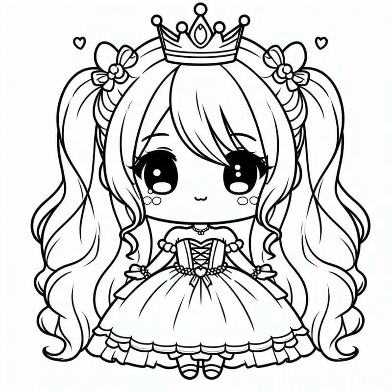 Nhanh tay in tranh tô màu công chúa cho bé tô thỏa thích