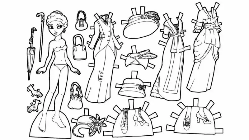 Vẽ vui với tranh tô màu công chúa chibi dễ thương đáng yêu