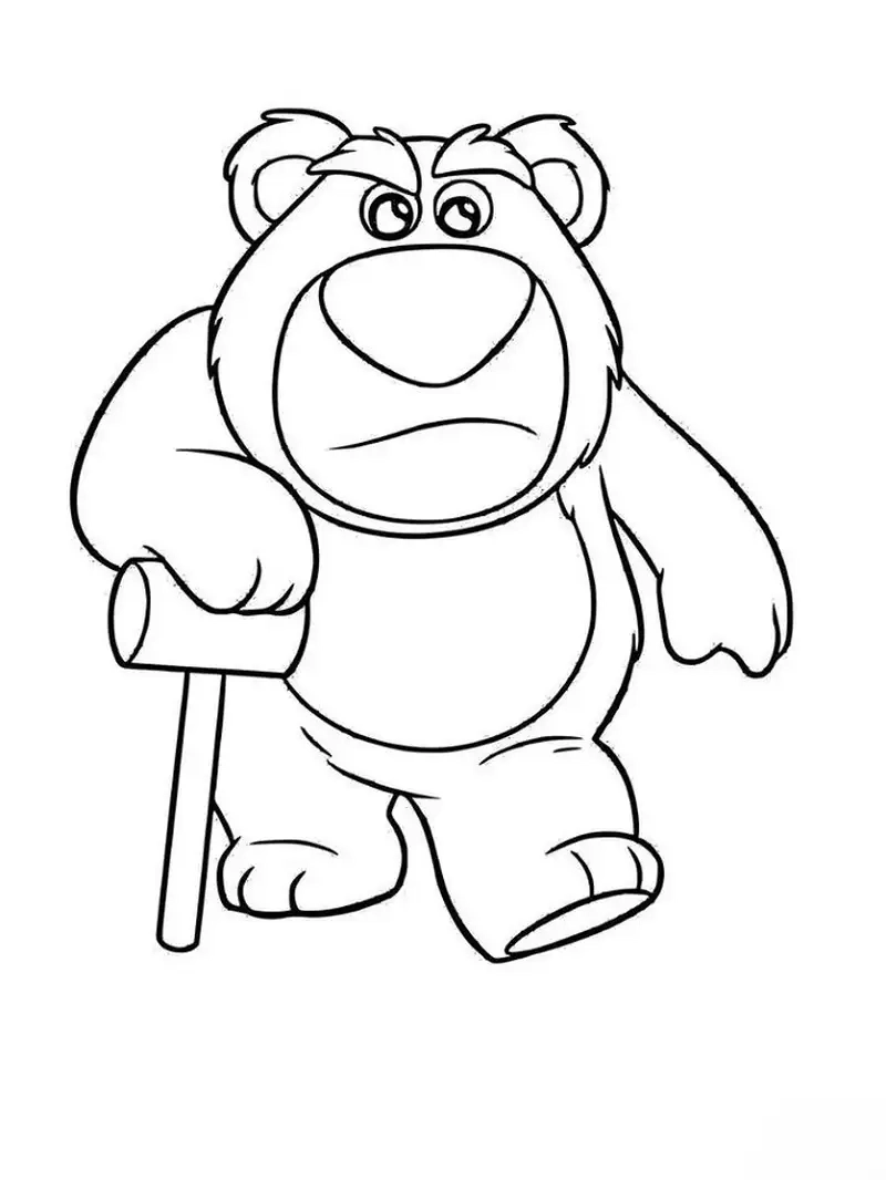 Vui nhộn cùng tranh tô màu gấu dâu lotso cute hấp dẫn trẻ nhỏ