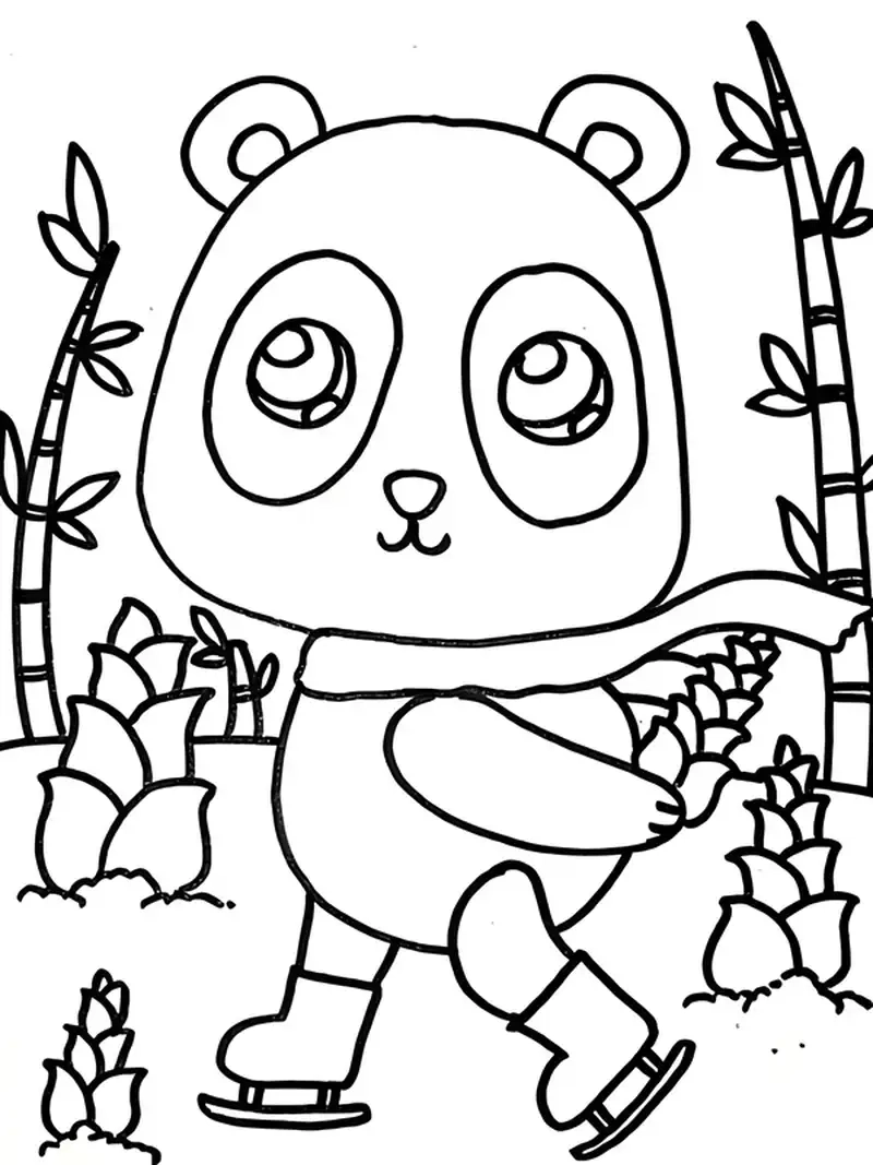 Tranh tô màu gấu trúc là như thế nào