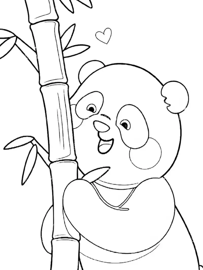 Bé tập tô màu con gấu vui học cùng gấu trúc dễ thương