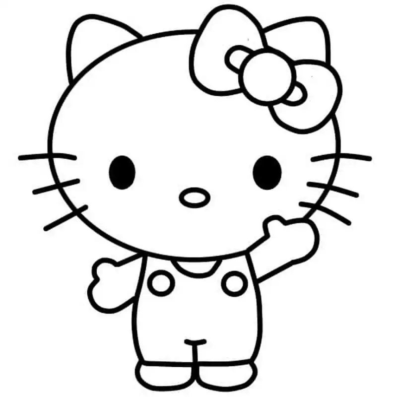 Mẫu tranh tô màu hello kitty mới và hấp dẫn