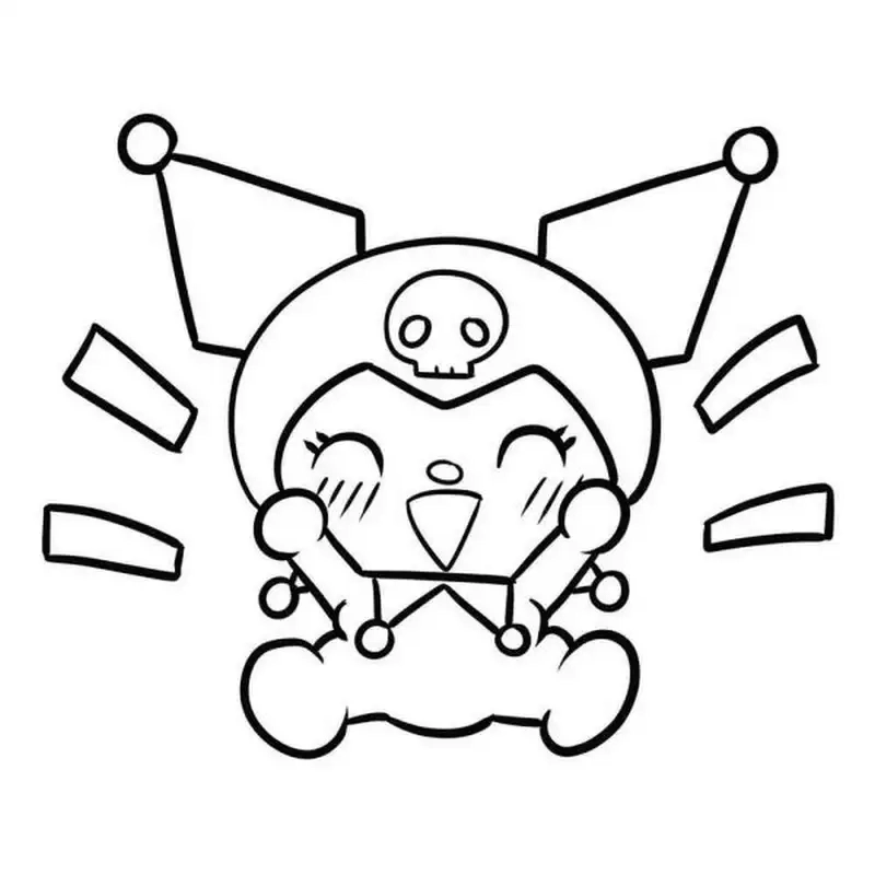 Tranh tô màu kuromi cho bé vừa học vừa chơi thật vui