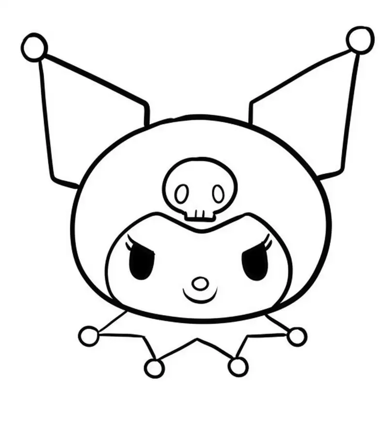 Kuromiparacoloreartranh tô màu kuromi bé tô thỏa sức vui học