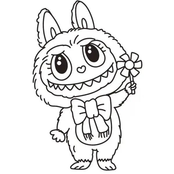 Thỏa sức sáng tạo với labubu tranh tô màu labubu dễ thương