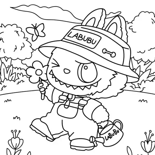 Nhanh tay in tranh tô màu labubu cho bé thỏa sức tô màu