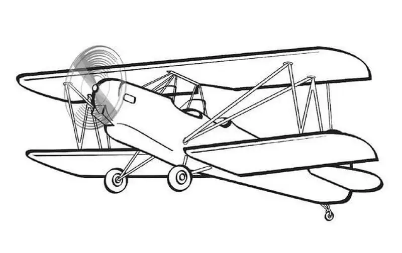 Khám phá tranh tô màu máy bay cho bé vui học tập