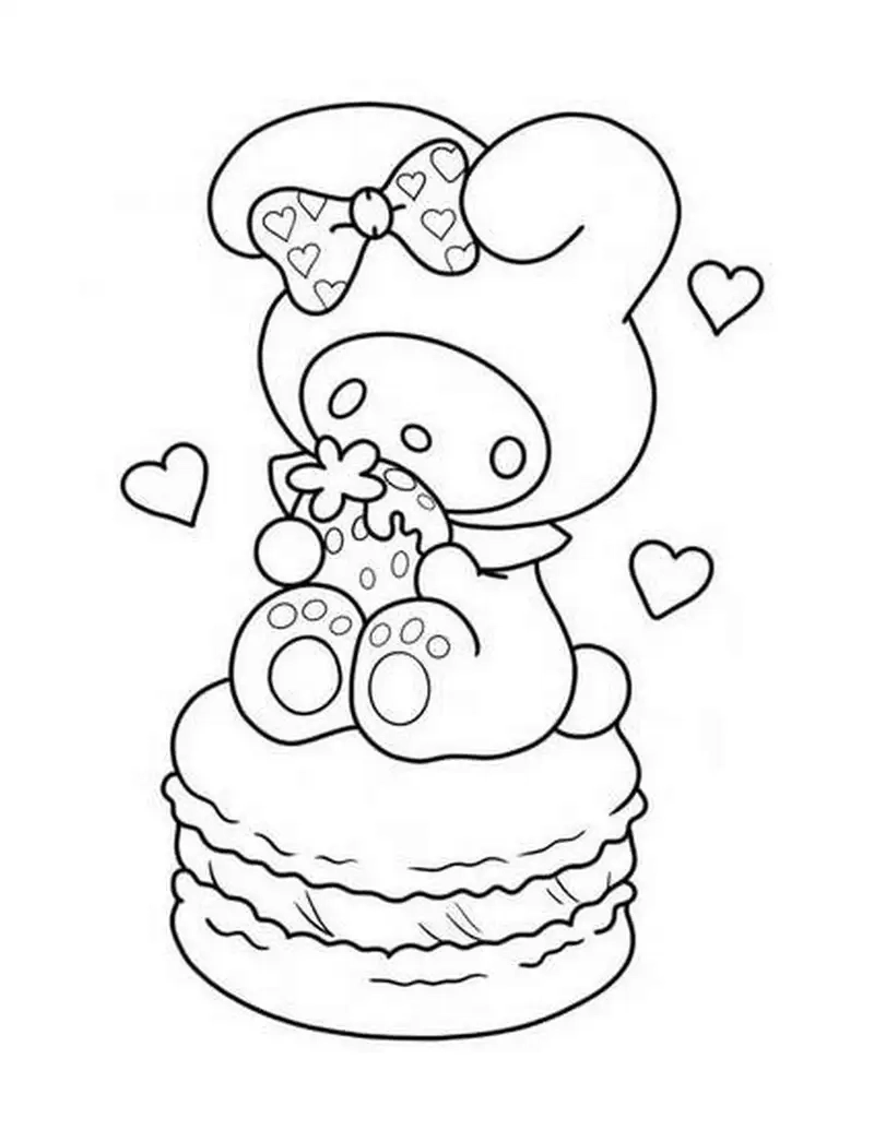 Tạo niềm vui với tranh tô màu melody cute đáng yêu cho bé