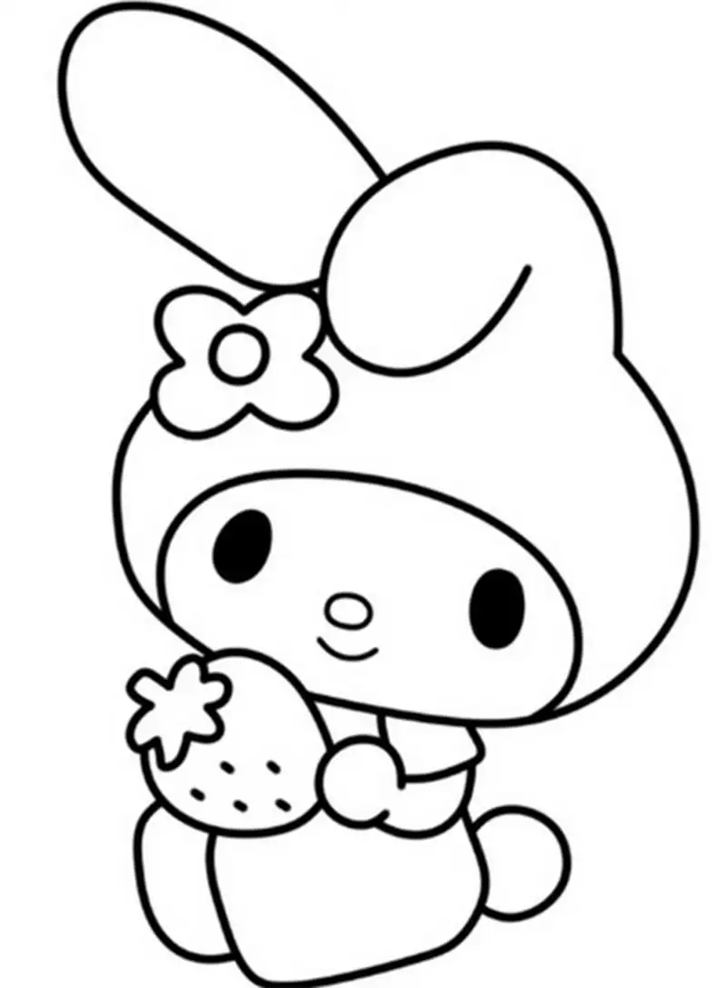 Bé yêu anime sẽ thích anime tranh tô màu melody siêu cute