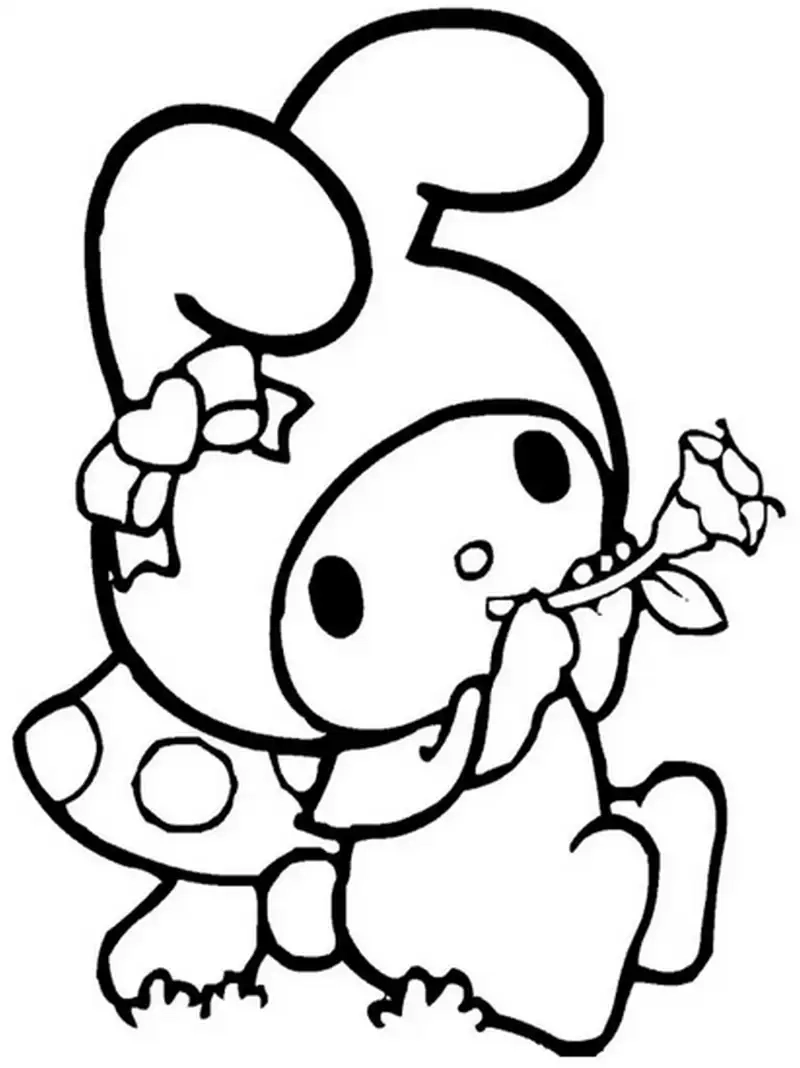 Khám phá niềm vui sáng tạo với tranh tô màu my melody dễ thương