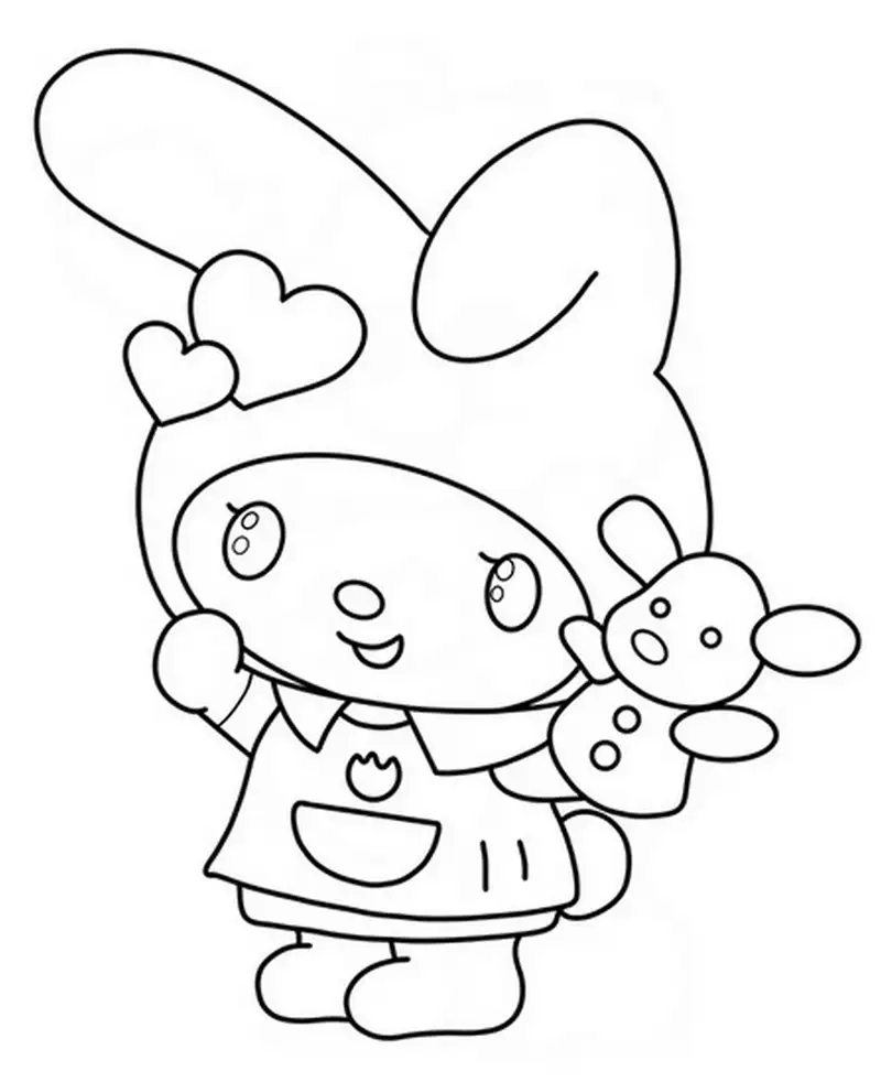 Sáng tạo vui nhộn cùng tô màu my melody đáng yêu cho bé