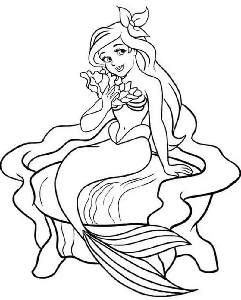 Tranh tô màu nàng tiên cá là như thế nào